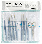 Tulip Набор крючков для вязания ETIMO арт.TLS-002  0.5, 0,6, 0,75, 0,9, 1, 1,25, 1,5, 1,75мм сталь / пластик