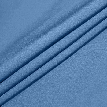 Ткань Креп Барби плот.210г/м²  95% пэ 5% эл  шир.150см, арт.МТ-210184 цв.т.голубой уп.6м