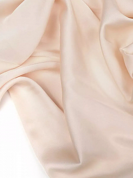 Ткань шелк Армани 90г/м² 97% ПЭ 3% Спандекс шир.150см арт.TBYArm-007 цв.07 экрю рул.25м