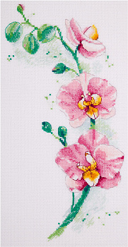 Набор для вышивания PANNA арт. C-1887 Орхидея 18х30 см
