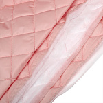 Ткань стежка ниточная Dewspo TBY Ромб 5,5см 100%пэ 230г/м2 150см розовый S811 рул.30-50м
