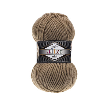 Пряжа для вязания Ализе Superlana midi (25% шерсть, 75% акрил) 5х100г/170м цв.466 т.бежевый