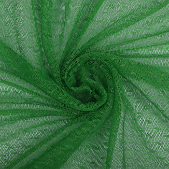 Фатин горошек мягкий шир.160см  100% полиэстер арт.TBY-1908-20 цв.зеленое яблоко диаметр горошин 0,1см уп.15м