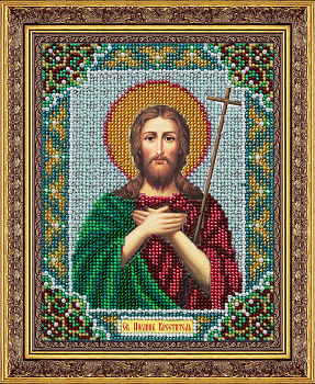 Набор для вышивания бисером ПАУТИНКА арт.Б-709 Святой Иоанн Креститель (Предтеча) 14х18 см