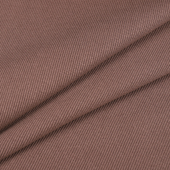 Ткань трикотаж Кашкорсе с лайкрой 230г опененд 60+60см латте 17-1510 уп.15м