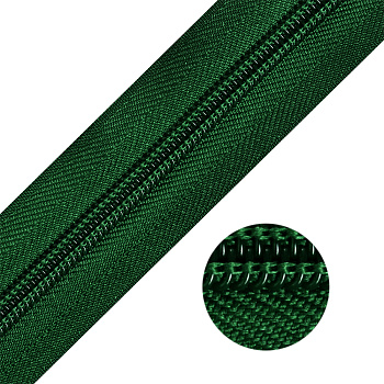 Молния MaxZipper рулонная спираль №5-N цв.F273 т.зеленый уп.200м