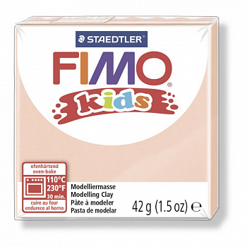 FIMO kids полимерная глина для детей, уп. 42г цв.телесный, арт.8030-43