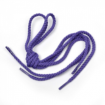 Шнурки круглые 3,5 мм 1с35 длина 60 см, компл.2шт, цв.фиолетовый