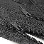 Молния MaxZipper брючная №4 замок полуавтомат, 16см н/р цв.F322 черный уп.100шт