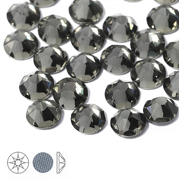 Стразы термоклеевые Xirius 8+8 граней SS16 (3,8-4,0 мм) арт.HF16-12 цв.Black Diamond, уп.100шт