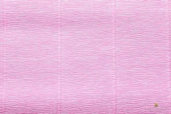 Бумага гофрированная Италия 50см х 2,5м 140г/м² цв.954 розовая