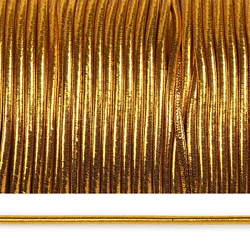 Резинка TBY шляпная (шнур круглый) цв.золото 2,5мм боб.100м