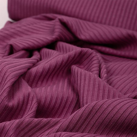 Ткань трикотаж лапша 320 г/м² 62% пэ, 30% вискоза, 8% спандекс шир.160 см арт.С.2189.08 цв.пыльная роза уп.1,5м