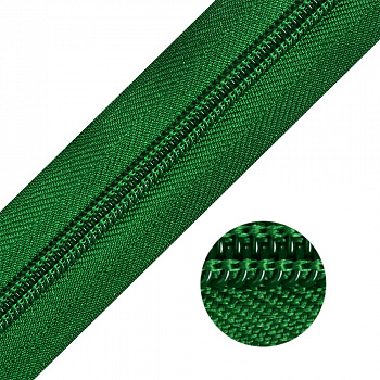 Молния MaxZipper рулонная спираль №5-N 13g/m цв.F272 зеленый уп.100м