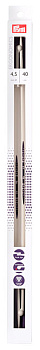 190405 PRYM Спицы прямые для вязания Prym ergonomics 40см 4,5мм high-tech полимер уп.2шт