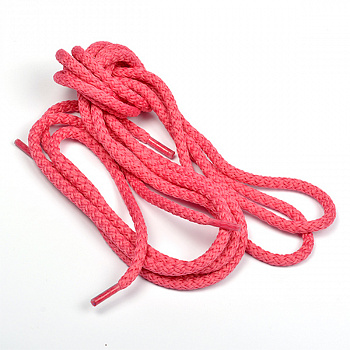 Шнурки круглые 4,1 мм 09с2045 длина 120 см, компл.2шт, цв.ярк.розовый