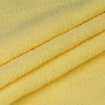 Ткань флис 2-х ст. TBY-0240-10 240 г/м² 100% ПЭ шир.150см  цв.10 лимон рул.24кг