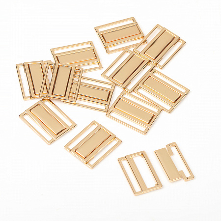 Пряжка-застежка для купальников металл TBY-123SW 25мм цв.золото уп.10шт