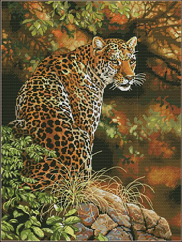 Набор для вышивания DIMENSIONS арт.DMS-35209 Взгляд леопарда 30х41 см