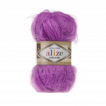 Пряжа для вязания Ализе Naturale (60% шерсть, 40% хлопок) 5х100г/230м цв.046 сиреневый