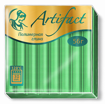 Полимерная глина Артефакт арт.АФ.821769/F1380 флуоресцентный цв.Зеленый 56 г
