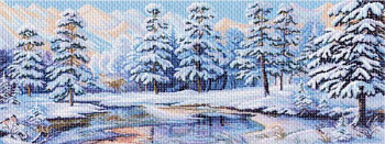 Рисунок на канве МАТРЕНИН ПОСАД арт.40х90 - 1360 Зимний лес