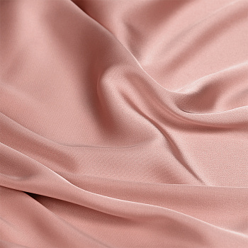 Ткань шелк Армани 90г/м² 97% ПЭ 3% Спандекс шир.150см арт.TBYArm-061 цв.61 пудра-розовая рул.25м