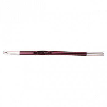 47473 Knit Pro Крючок для вязания Zing 6мм, алюминий, фиолетовый бархат