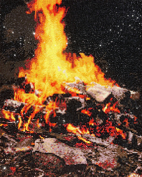 Набор Колор Кит картина алмазная арт.КК.KUK012 Сила огня 40х50