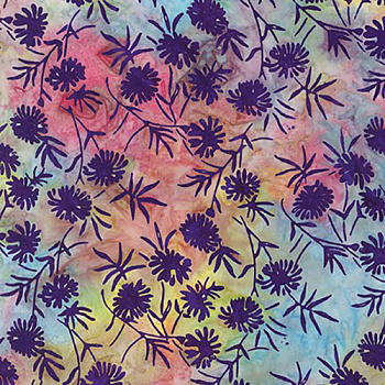 Ткань для пэчворка PEPPY Watercolor Blossom 150 г/м² 100% хлопок цв.SRK-20467-106 уп.50х55 см