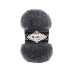 Пряжа для вязания Ализе Mohair classic (25% мохер, 24% шерсть, 51% акрил) 5х100г/200м цв.053 т.серый