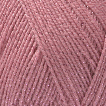 Пряжа для вязания ПЕХ Мерцающая (96% акрил, 4% метанит) 5х100г/430м цв.085 розовая дымка