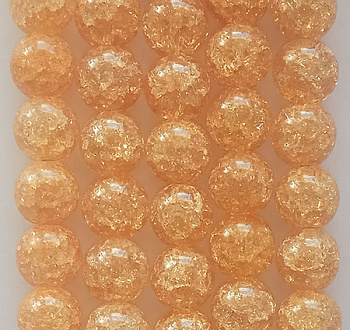 Бусины Сахарный кварц круглые арт. МБ.УТ1-11173 10мм цв.оранжевый отверстие 1мм, около 40шт/нить