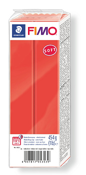 FIMO Soft полимерная глина, запекаемая в печке, уп. 454г цв.индийский красный арт.8021-24