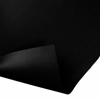 Ткань Оксфорд 210 D PU1000, 95 г/м², 100% ПЭ шир.150см цв.901 черный рул.100м