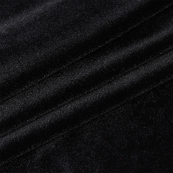 Ткань Бархат гладкий 240 г/м² 95% пэ, 5% спандекс шир.150 см арт.С.2121.05 цв.черный рул.35м