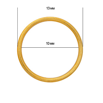 Кольцо для бюстгальтера d10мм металл TBY-H13 цв.05 золото, уп.100шт