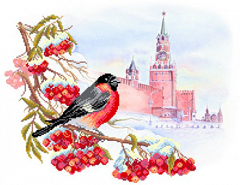 Рисунок на шелке МАТРЕНИН ПОСАД арт.37х49 - 4151 Московская зима