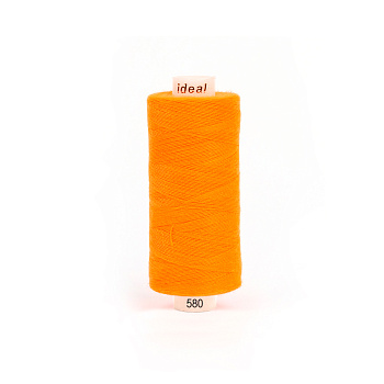 Нитки IDEAL бытовые 40/2 полиэстер 366м цв.580 оранжевый (неон) уп.10шт