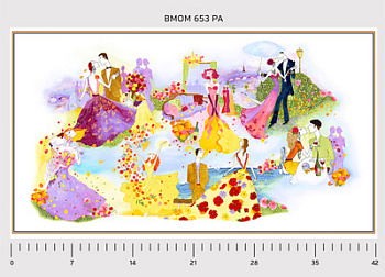 Ткань для пэчворка PEPPY Blissful Moments Panel 146 г/м² 100% хлопок цв.BMOM 653PA уп.60х110 см