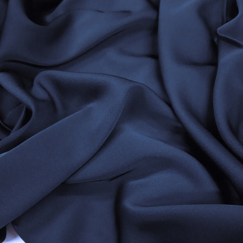 Ткань шелк Армани 90г/м² 97% ПЭ 3% Спандекс шир.150см арт.АШ2003.05 цв.05 синий рул.25м