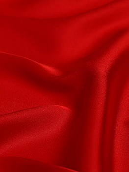 Ткань шелк Армани 90г/м² 97% ПЭ 3% Спандекс шир.150см арт.TBYArm-109 цв.109 красный уп.2м