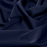 Ткань шелк Армани 120г/м² 97% ПЭ 3% Спандекс шир.150см арт.TBYArm-142 цв.142 т.синий уп.2м