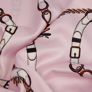Ткань шелк Армани креп 90 г/м² 97% полиэстер, 3% лайкра шир.148 см арт.T.0366.5 цв.05 розовый рул.25м