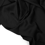 Ткань шелк Армани 90г/м² 97% ПЭ 3% Спандекс шир.150см арт.TBYArm-016 цв.16 черный рул.25м