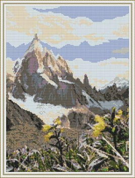 Набор для вышивания ОРНАМЕНТ арт. ПЗ-016 Цветы в горах 25х34 см
