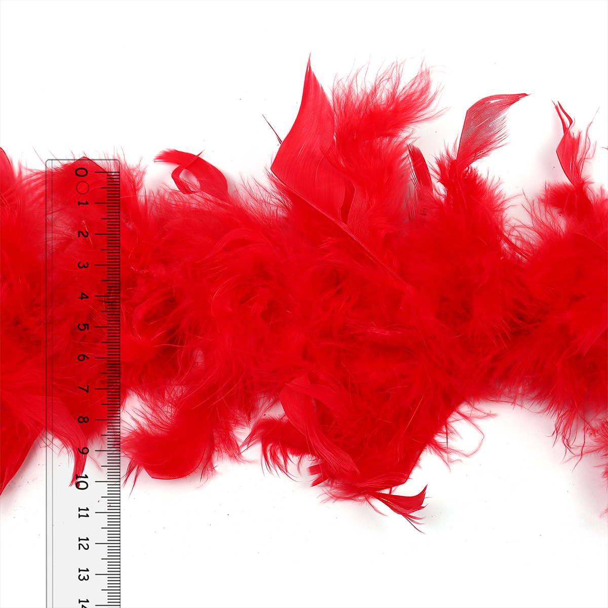 Боа - перо TBY арт.50-32 уп.50±3г цв.красный дл.2м