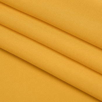 Ткань Штапель  TBY Vi-30-36 плот 110г/м2 100% вискоза шир. 145 см цв.36 яр.желтый рул.25м