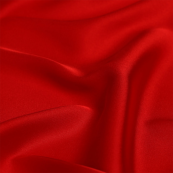 Ткань шелк Армани 90г/м² 97% ПЭ 3% Спандекс шир.150см арт.TBYArm-109 цв.109 красный рул.25м
