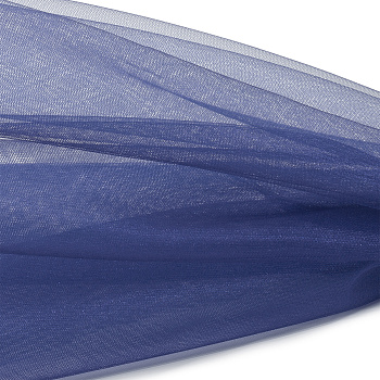 Фатин Кристалл средней жесткости блестящий арт.K.TRM шир.300см, 100% полиэстер цв. 73 К уп.5м - т.джинсовый